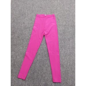 Viintage 80s Soft‎ Touch Leggings Shiny Workout Pink Small Lycra USA Aerobics